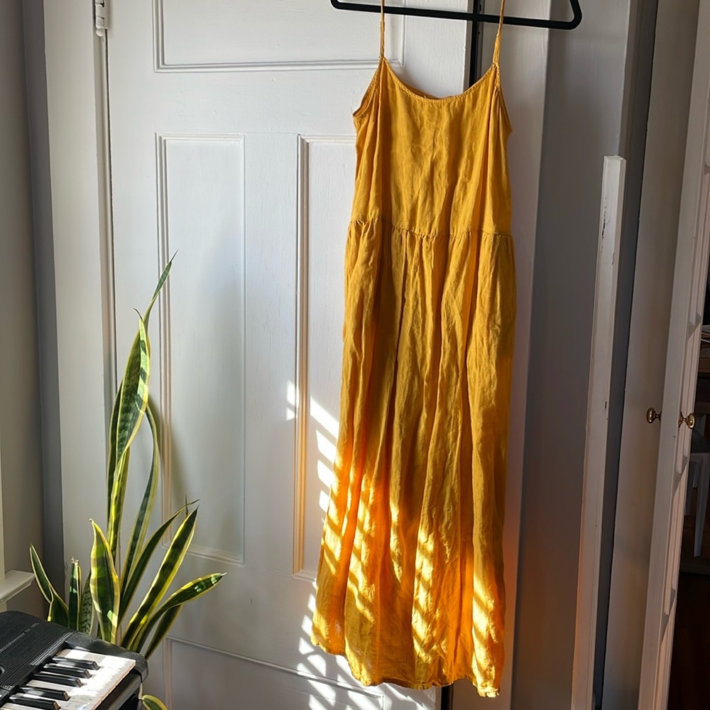 Hartford Sz 2 linen maxi dress